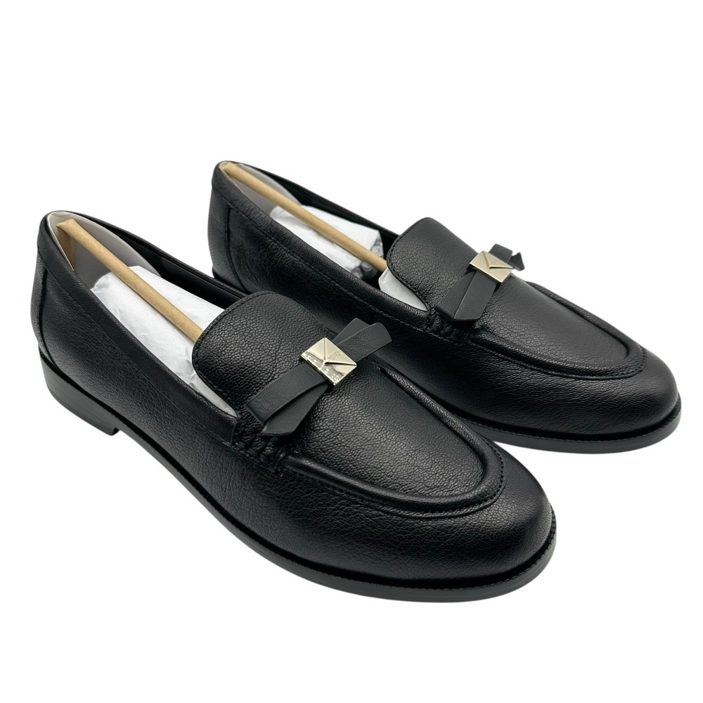 Women's 10 B -‎ Kate Spade Deco Bow Pebb Loafers Slip-on Shoes Black